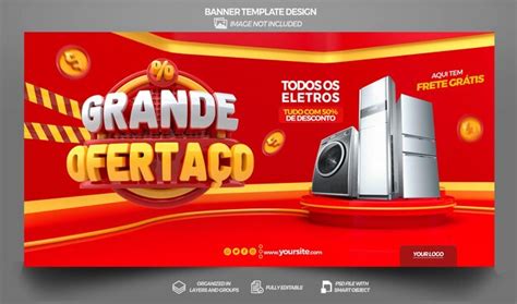 Campanha De Marketing No Brasil Template Design 3d Render Psd Premium