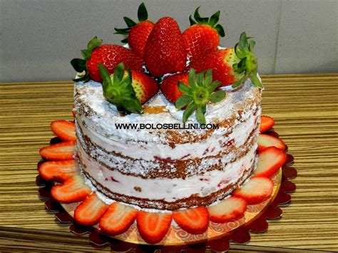 BOLOS BELLINI CAKE DESIGNER Naked Cake Bolo Pelado Ou Bolo