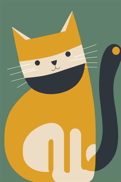 Cat Hand Drawn Illustration Cute Cat Cartoon With Pattern Artwork8 25942632 Vector Art At Vecteezy