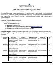 GRA 220 Module Two Page Composition Activity Guidelines And Rubric Pdf