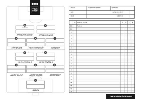 Personnalisez des modèles de composition d équipe à imprimer