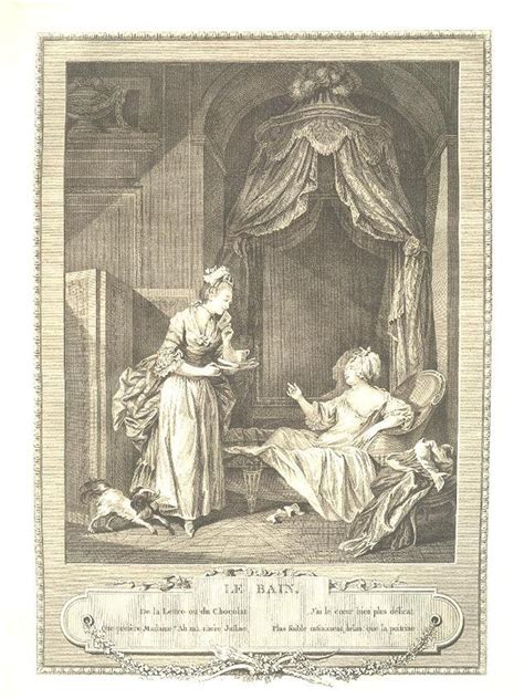 Nude Woman In BED French MAID SEXY Costumes Boudoir S Copper Plate Engraving Antique Art