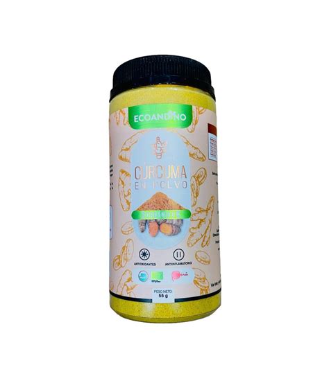 CURCUMA ORGANICA EN POLVO ORGANICO 55 G ECOANDINO MISHAN TIENDA