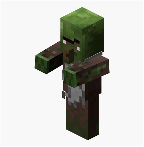 Minecraft Zombie Villager Butcher, HD Png Download - kindpng