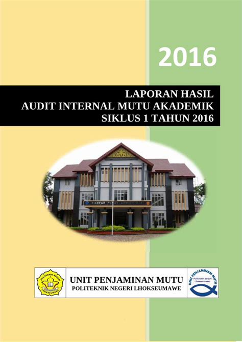 PDF LAPORAN HASIL AUDIT INTERNAL MUTU AKADEMIK SIKLUS 1 Dokumen