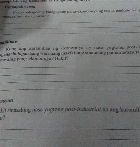 Paano Nabago Ang Kalagayang Pang Ekonomiya Ng Tao Sa Pagkatuto Niya Ng