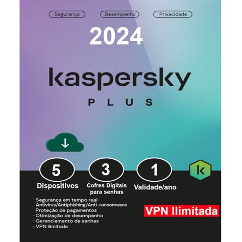 Kaspersky Antivírus PLUS 5 Dispositivos 1 Ano c NF Shopee Brasil