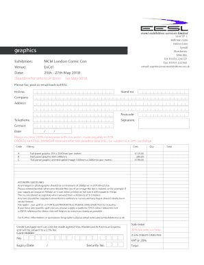 Fillable Online Mcm Graphics Form May Fax Email Print Pdffiller