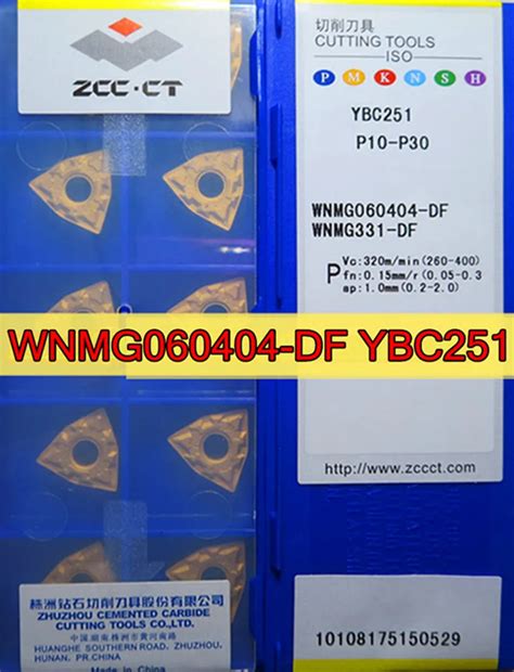 Wnmg Df Ybc Pcs Pcs Zcc Ct Carbide Insert Ybc P P