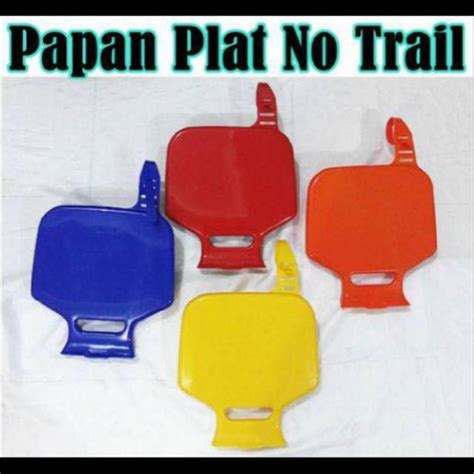 Papan Plat Nomor Trail Model Yz Papan Plat Crf Lazada