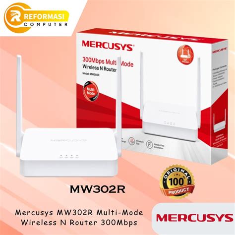 Jual Wireless N Router Mercusys Mw302r 300mbps Original Garansi Resmi