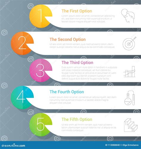 Step By Step Vector Template Stock Vector Illustration Of Discussion