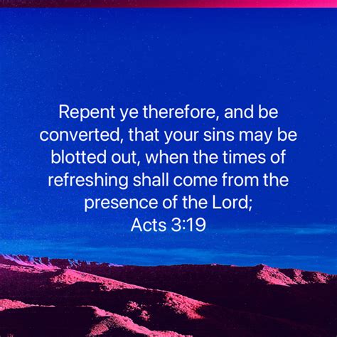 Acts Repent Ye Therefore And Be Converted That Your Sins May Be