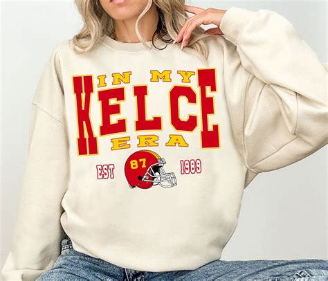 In My Kelce Era 87 Football Crewneck Travis Kelce Sweatshir Inspire