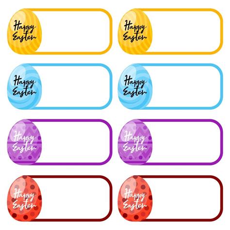 Easter Name Tag Labels Free Printable PDF