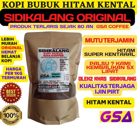 Kopi Bubuk Asli 1kg Medan Super Original Hitam Kental Murah Murni