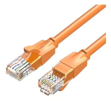 Cable De Red Vention Cat6 Certificado 1 Metro Reforzado Premium