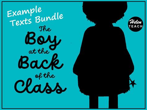 The Boy At The Back Of The Class Example Text Bundle Teaching Resources