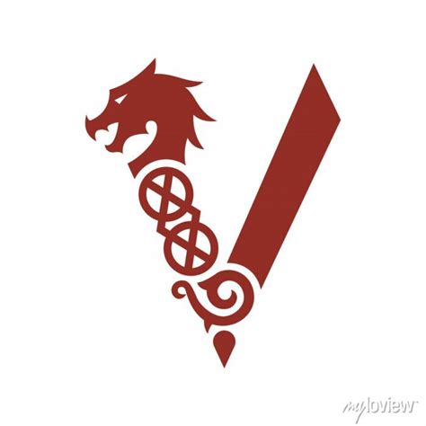 Vikings Valhalla Netflix Series Logo Vector Adesivos Para A Parede