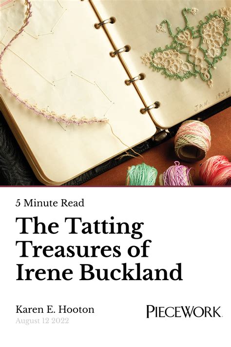 The Tatting Treasures Of Irene Buckland Piecework