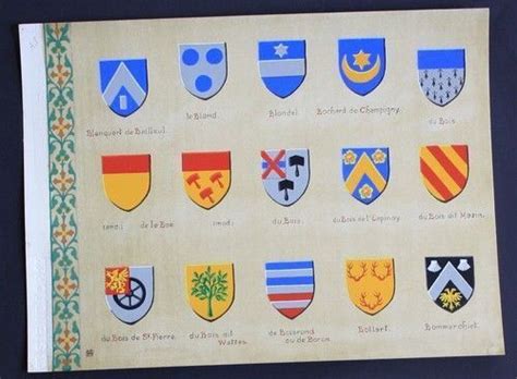 Du Bois Dit Wattes De Le Boe Le Blond Blason Wappen Heraldik EBay