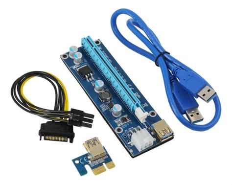 Placa Riser S Pci E Cabo Usb Extensor Cm Parcelamento Sem Juros