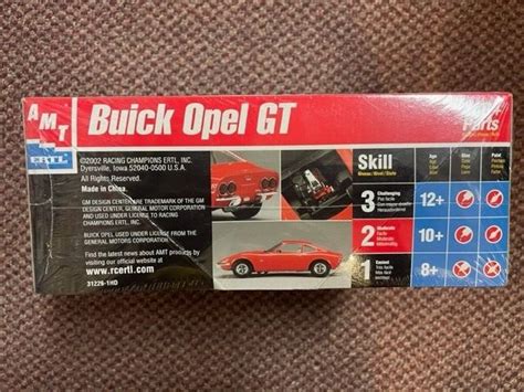 Amt Ertl Buick Opel Gt Plastic Model Kit Skill Level Sealed