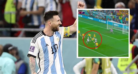 Lionel Messi Marca Golazo Ante Australia Y Tiene Parcialmente A