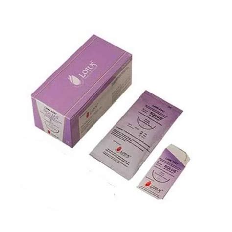 Lotus SOLUS Suture Vicryl Type USP 3 0 90 Cm 3 8 Circle Cutting 19 Mm