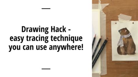 Drawing Hack Easy Tracing Technique You Can Use Anywhere Youtube