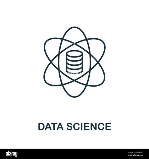 Data Science Icon Line Style Element From Data Organization Collection