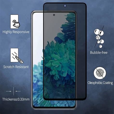 Verre Trempé Anti Espion Pour Samsung Galaxy S20 Ultra Film De