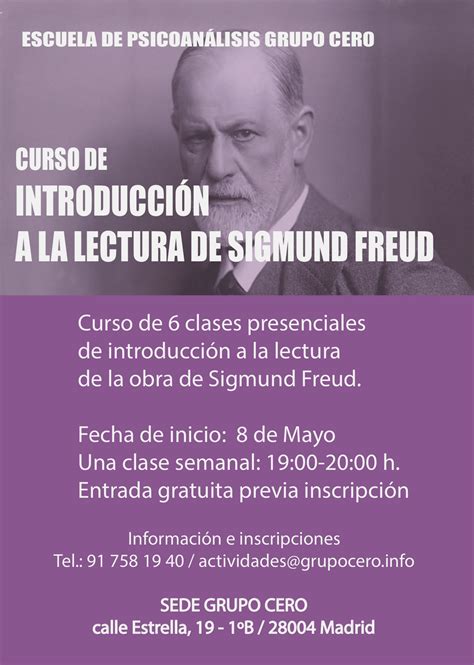 Curso De Introducción A La Lectura De Sigmund Freud Escuela de Poesía