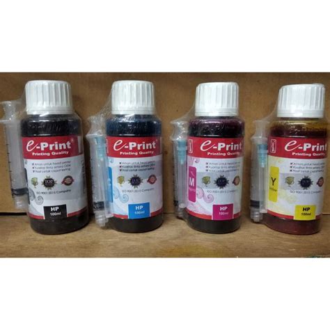 Jual Tinta Botol Refill E Print Ml Hp Ready Warna Black Cyan