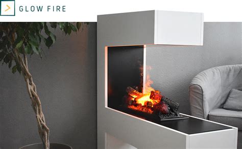 Separador de ambientes con chimenea eléctrica GLOW FIRE Opti Myst