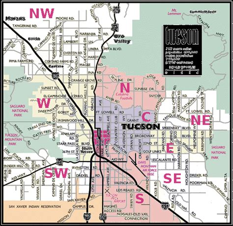 Tucson Neighborhoods Map