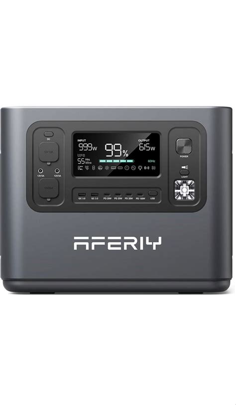 AFERIY Portable Power Station 1248Wh Power Station 1200W Solar