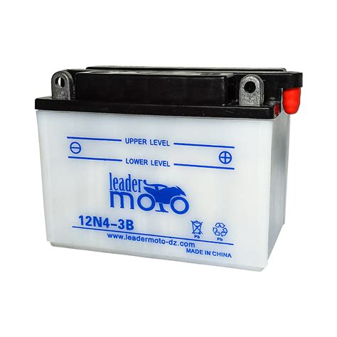 BATTERIE MOTO ACIDE 12v 4Ah 3B Leader Moto