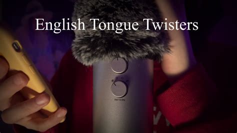 Asmr English Tongue Twisters Youtube