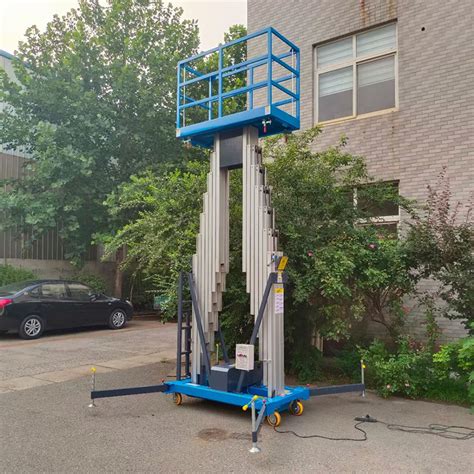 High Quality Electric Aluminum Alloy Vertical Mast Lift Vertical