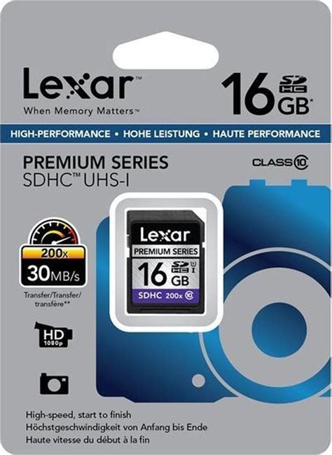 Lexar Gb Premium Sdhc X Bol