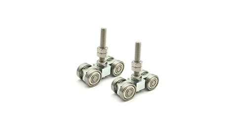 Rhking 4 Wheel Trolley Assembly Roller Trolley 2pcs Silent M10 Bolt For Use With 1 58 Wide And