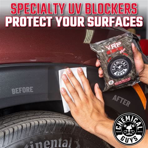 Chemical Guys Vrp Vinyl Rubber Plastic Shine And Protectant Wipe 50pk Dandd Detailing