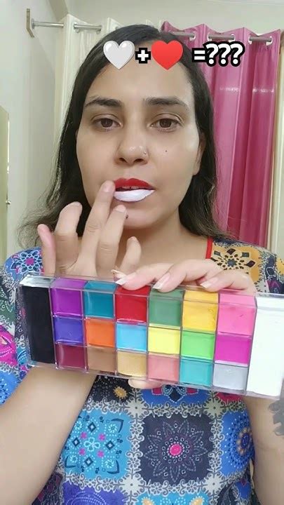 Crazy Lipstick Mixing ♥️ 🤍 Technique Youtubeshorts Lipstick Viral