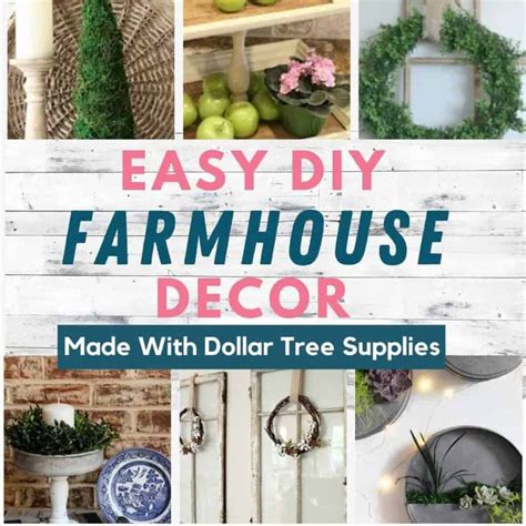 Diy Dollar Tree Farmhouse Decor Projects Anybody Can Make Money