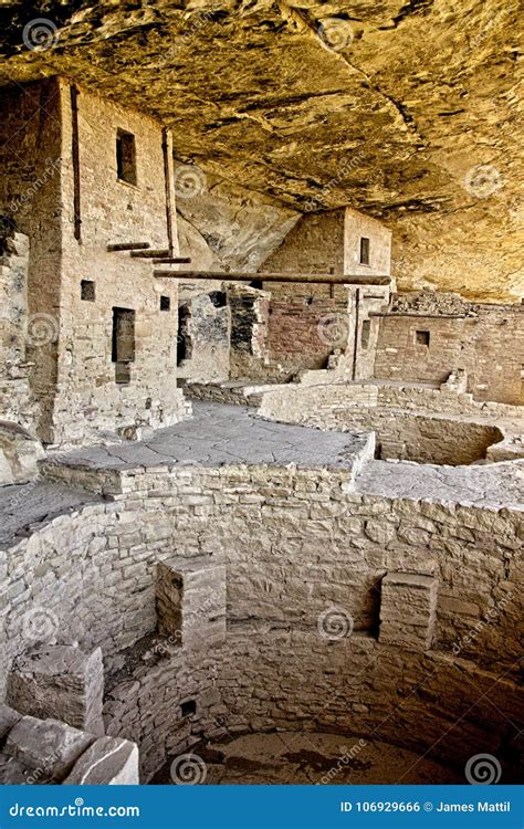 Mesa Verde Anasazi Cliff Dwellings Stock Photo - Image of heritage ...