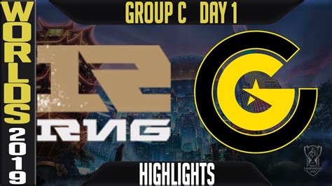 RNG Vs CG Highlights Game 1 Worlds 2019 Group C Day 1 Royal Never