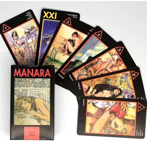 Manara Tarot Deck Tarô Erótico Baralho de Cartas de Oráculo Faz a Boa