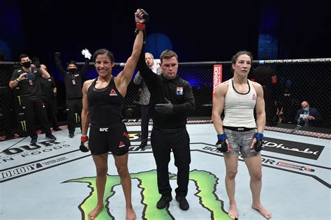 UFC Video Julianna Pena Taps Sara McMann With Slick Rear Naked Choke Calls Out Amanda