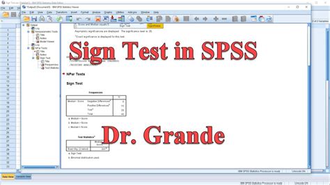 Sign Test As A Non Parametric Alternative To A One Sample T Test In